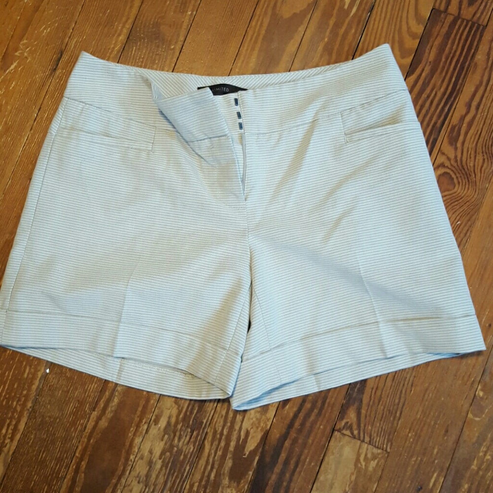 Grey and white shorts
